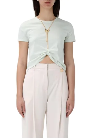 Elisabetta Franchi Mujer, Camisetas, Verde, Talla: S