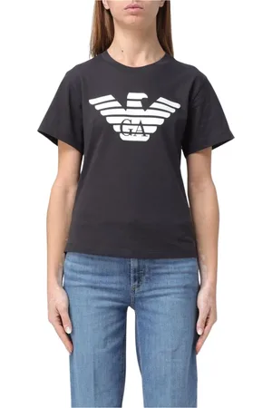 Emporio Armani Mujer, Camisetas, Negro, Talla: S