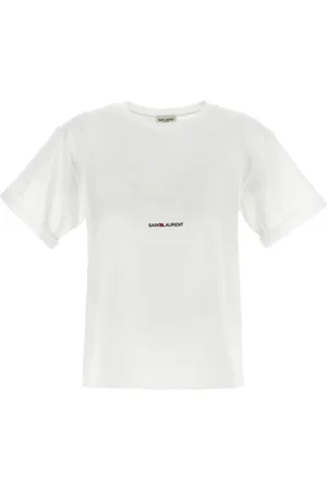 Saint Laurent Mujer, Camisetas, Blanco, Talla: S