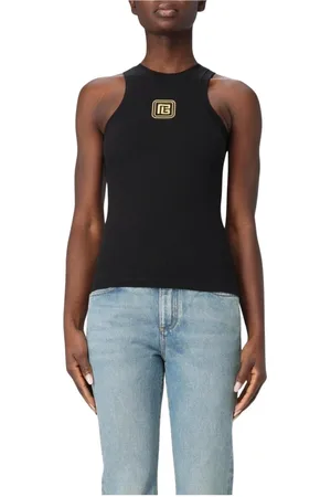 Balmain Mujer, Camisetas, Negro, Talla: S
