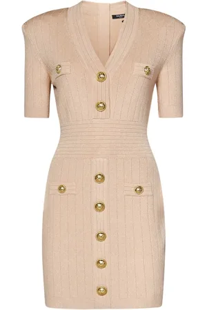 Balmain Mujer, Vestidos, Rosa, Talla: S