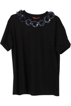 Max Mara Mujer, Camisetas, Negro, Talla: S