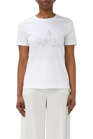 Max Mara Mujer, Camisetas, Blanco, Talla: M