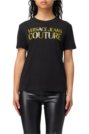 VERSACE Mujer, Camisetas, Negro, Talla: S