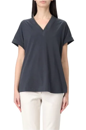 Brunello Cucinelli Mujer, Blusas y Camisas, Azul, Talla: S