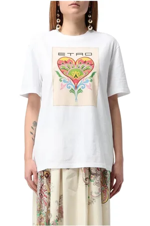 Etro Mujer, Camisetas, Blanco, Talla: M