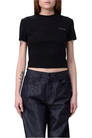MUGLER Mujer, Camisetas, Negro, Talla: M