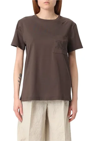 Max Mara Mujer, Camisetas, Marrón, Talla: L