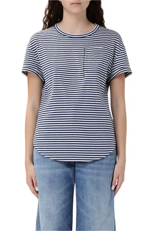 Brunello Cucinelli Mujer, Camisetas, Azul, Talla: 2XL