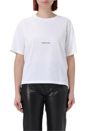 Saint Laurent Mujer, Camisetas, Blanco, Talla: XS