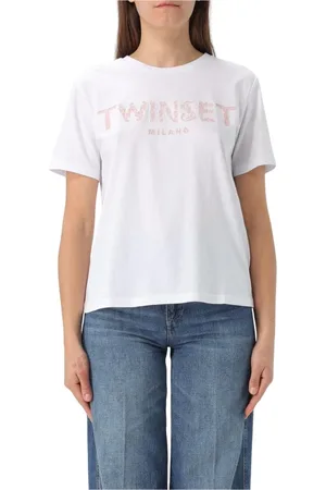 Twin-Set Mujer, Camisetas, Blanco, Talla: XS