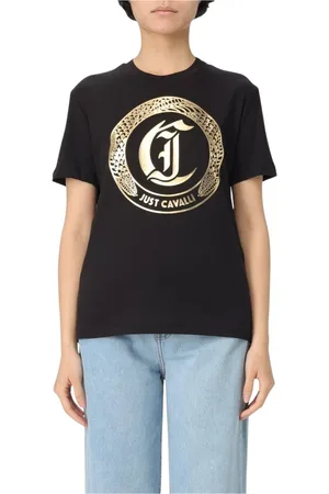 Roberto Cavalli Mujer, Camisetas, Negro, Talla: L