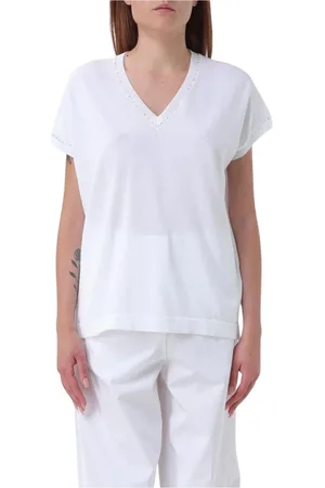 Fabiana Filippi Mujer, Camisetas, Blanco, Talla: S