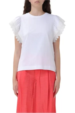 Twin-Set Mujer, Camisetas, Blanco, Talla: M