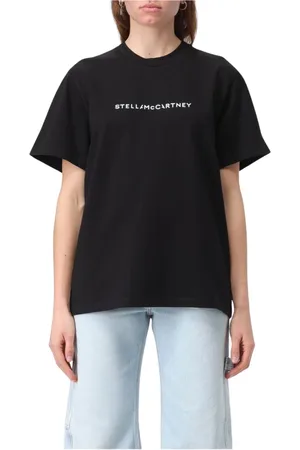 Stella McCartney Mujer, Camisetas, Negro, Talla: S