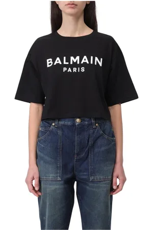 Balmain Mujer, Camisetas, Negro, Talla: S