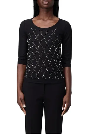 Twin-Set Mujer, Camisetas, Negro, Talla: XS
