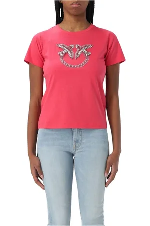 Pinko Mujer, Camisetas, Rojo, Talla: L