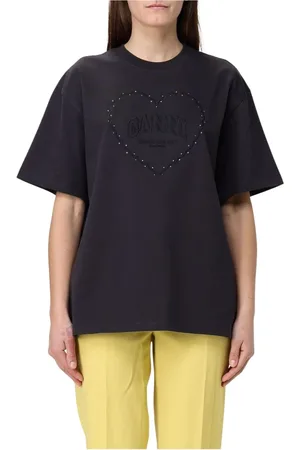 Ganni Mujer, Camisetas, Negro, Talla: XS