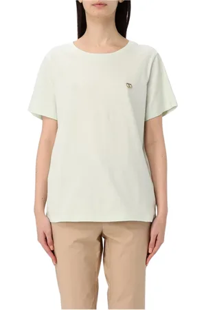 Twin-Set Mujer, Camisetas, Verde, Talla: XS