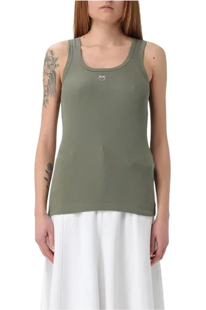 Pinko Mujer, Camisetas, Verde, Talla: L