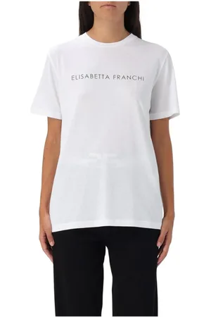 Elisabetta Franchi Mujer, Camisetas, Blanco, Talla: M