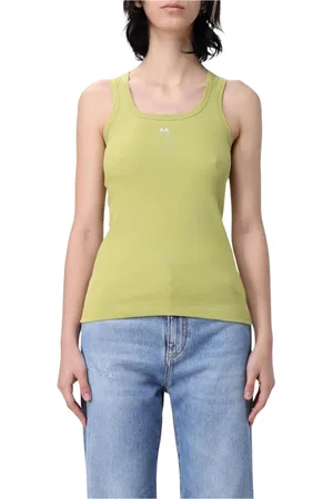 Pinko Mujer, Camisetas, Verde, Talla: L