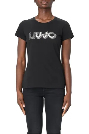 Liu Jo Mujer, Camisetas, Negro, Talla: XL