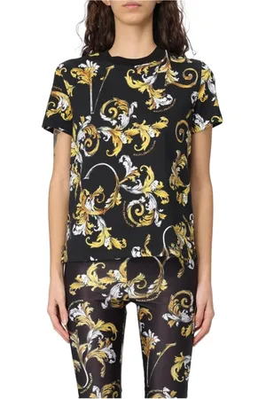 VERSACE Mujer, Camisetas, Negro, Talla: S