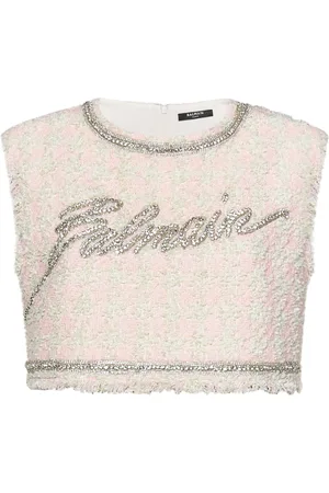 Balmain Mujer, Camisetas, Rosa, Talla: S