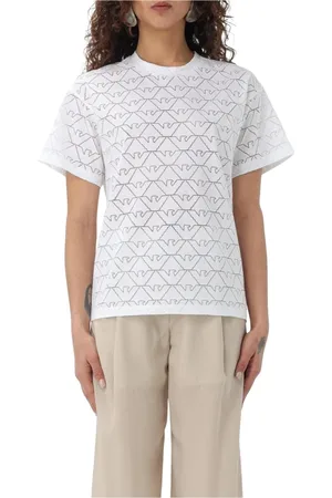 Emporio Armani Mujer, Camisetas, Blanco, Talla: M