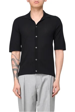 BALLANTYNE Hombre, Camisas, Negro, Talla: 2XL