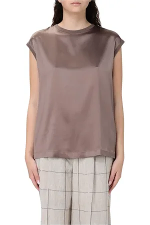 Brunello Cucinelli Mujer, Blusas y Camisas, Marrón, Talla: L