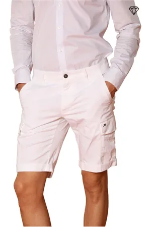 Masons Hombre, Pantalones cortos, Blanco, Talla: 4XL