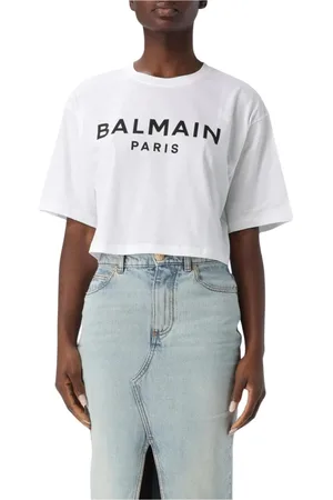 Balmain Mujer, Camisetas, Blanco, Talla: L