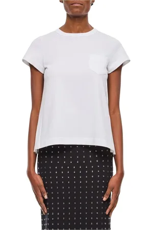 SACAI Mujer, Camisetas, Blanco, Talla: S