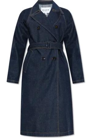 Alaïa Mujer, Abrigos, Azul, Talla: S