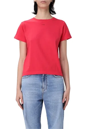 Pinko Mujer, Camisetas, Rojo, Talla: M
