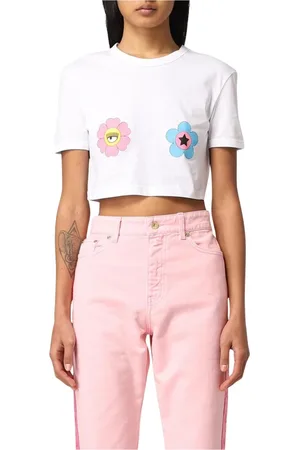 Chiara Ferragni Mujer, Camisetas, Blanco, Talla: L