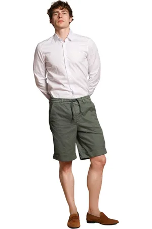 Masons Hombre, Pantalones cortos, Verde, Talla: 2XL