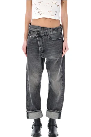 R13 Mujer, Vaqueros, Negro, Talla: W25