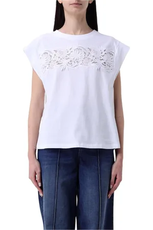 Twin-Set Mujer, Camisetas, Blanco, Talla: XS