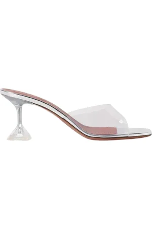 Amina Muaddi Mujer, Zapatos, Gris, Talla: 35 EU