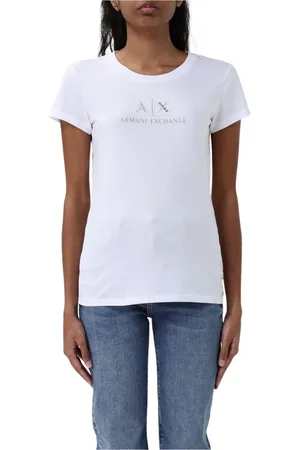 Armani Exchange Mujer, Camisetas, Blanco, Talla: L