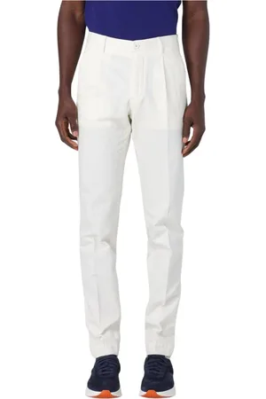 Incotex Hombre, Pantalones, Blanco, Talla: L