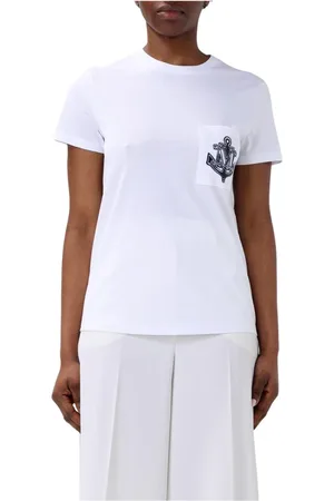 Max Mara Mujer, Camisetas, Blanco, Talla: XS