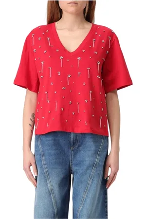 Twin-Set Mujer, Camisetas, Rojo, Talla: M