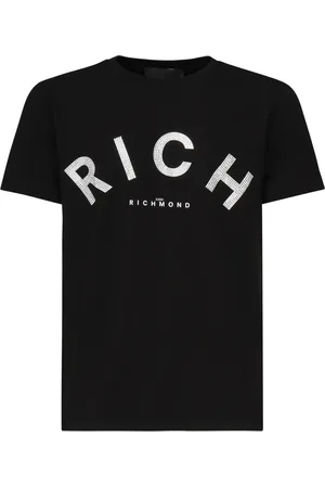 John Richmond Hombre, Camisetas, Negro, Talla: M