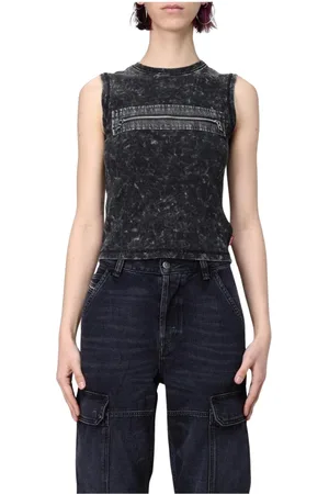 Diesel Mujer, Camisetas, Negro, Talla: S