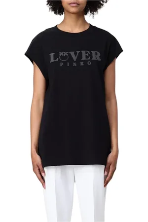 Pinko Mujer, Camisetas, Negro, Talla: L